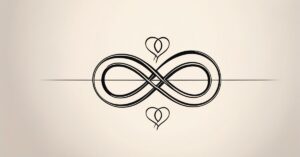 Tatuaż znak nieskończoności z sercem: znaczenie i inspiracje